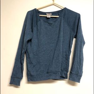 Blue long sleeve top